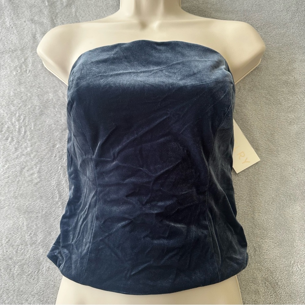 Revelry Velvet Strapless Top Sz Medium